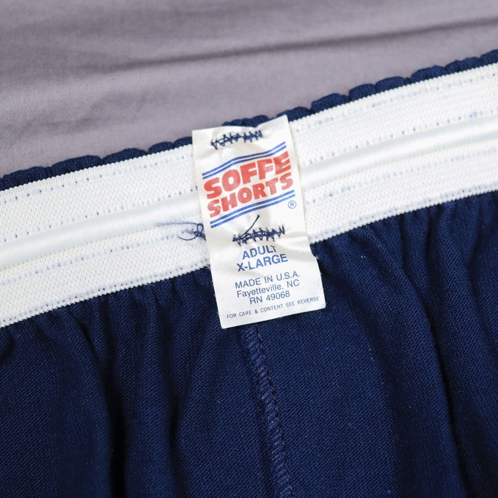 Vintage Soffe Volley Shorts Mens XL Navy Blue 90s Made in USA Gym NWT Deadstock - Picture 5 of 11